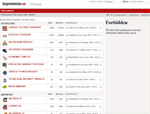 Tablet Screenshot of foros.lasprovincias.es