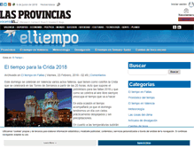 Tablet Screenshot of eltiempo.lasprovincias.es